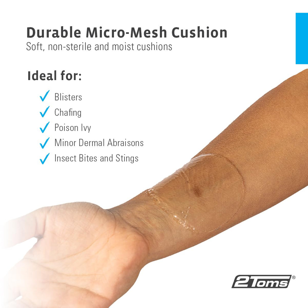 2Toms Skin-On-Skin Circles irritation protection patch reducing rubbing.