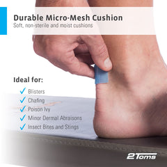 2Toms Skin-On-Skin Square sting relief pad cushions stings and minor irritations.