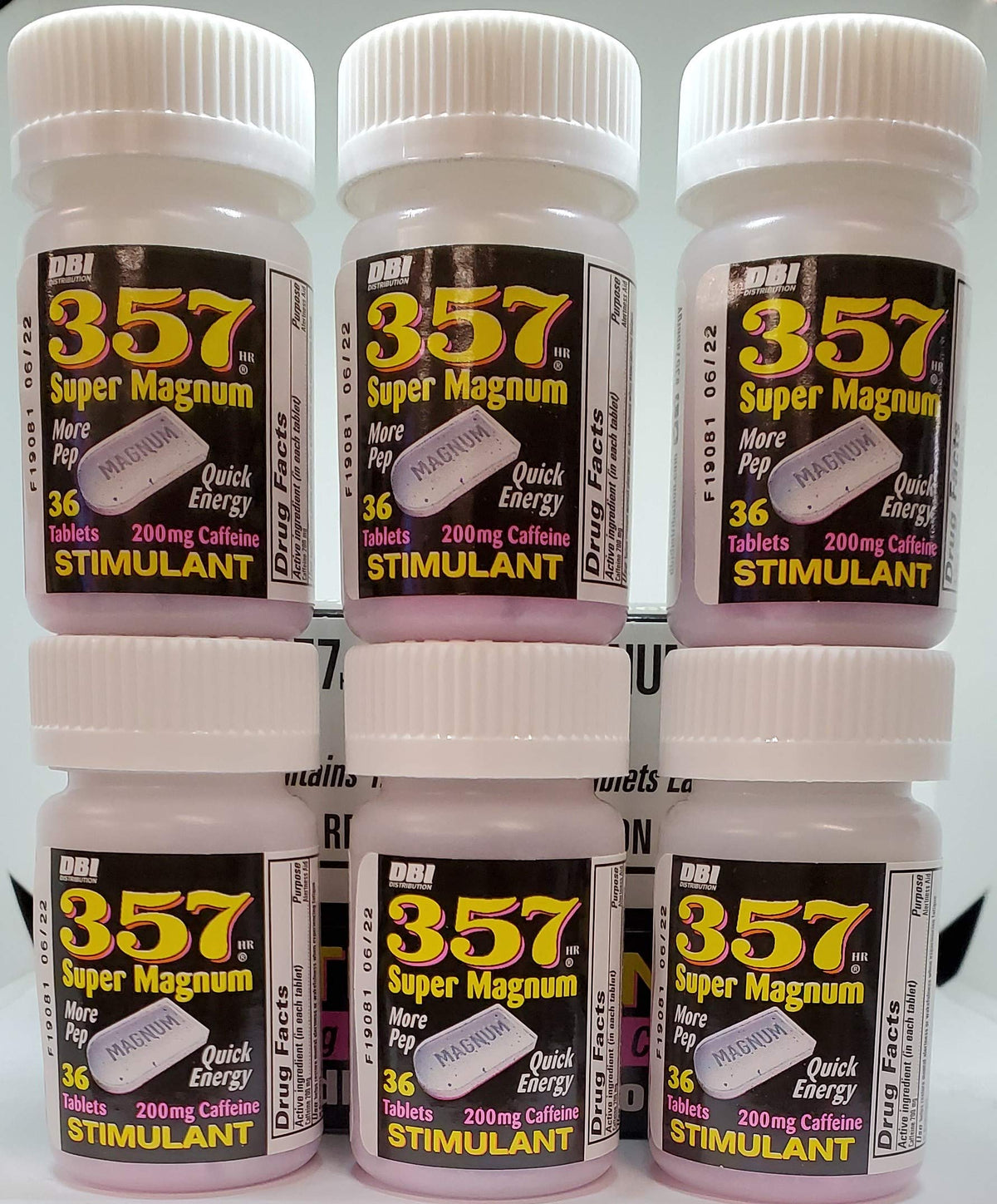 357 Magnum caffeine bottle pack for on-the-go energy support.