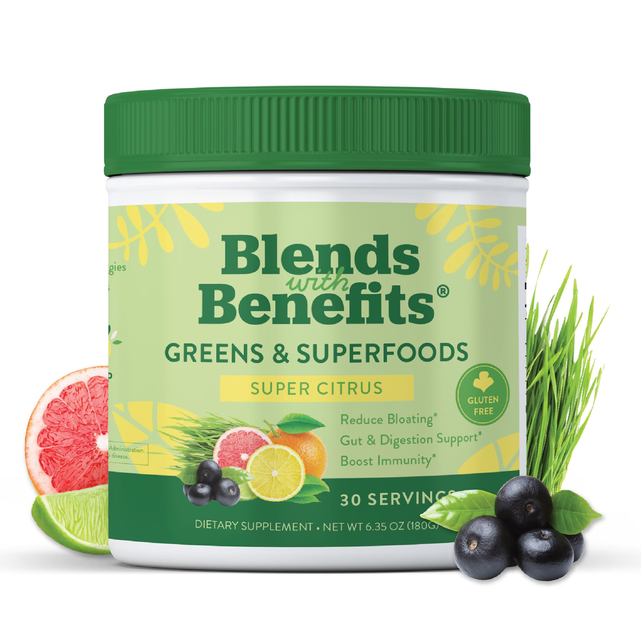 360 Nutrition Greens powder with probiotics supports daily gut-friendly wellness.