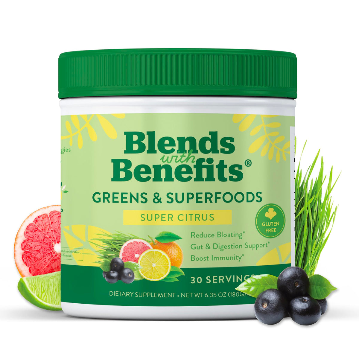 360 Nutrition Greens powder with probiotics supports daily gut-friendly wellness.