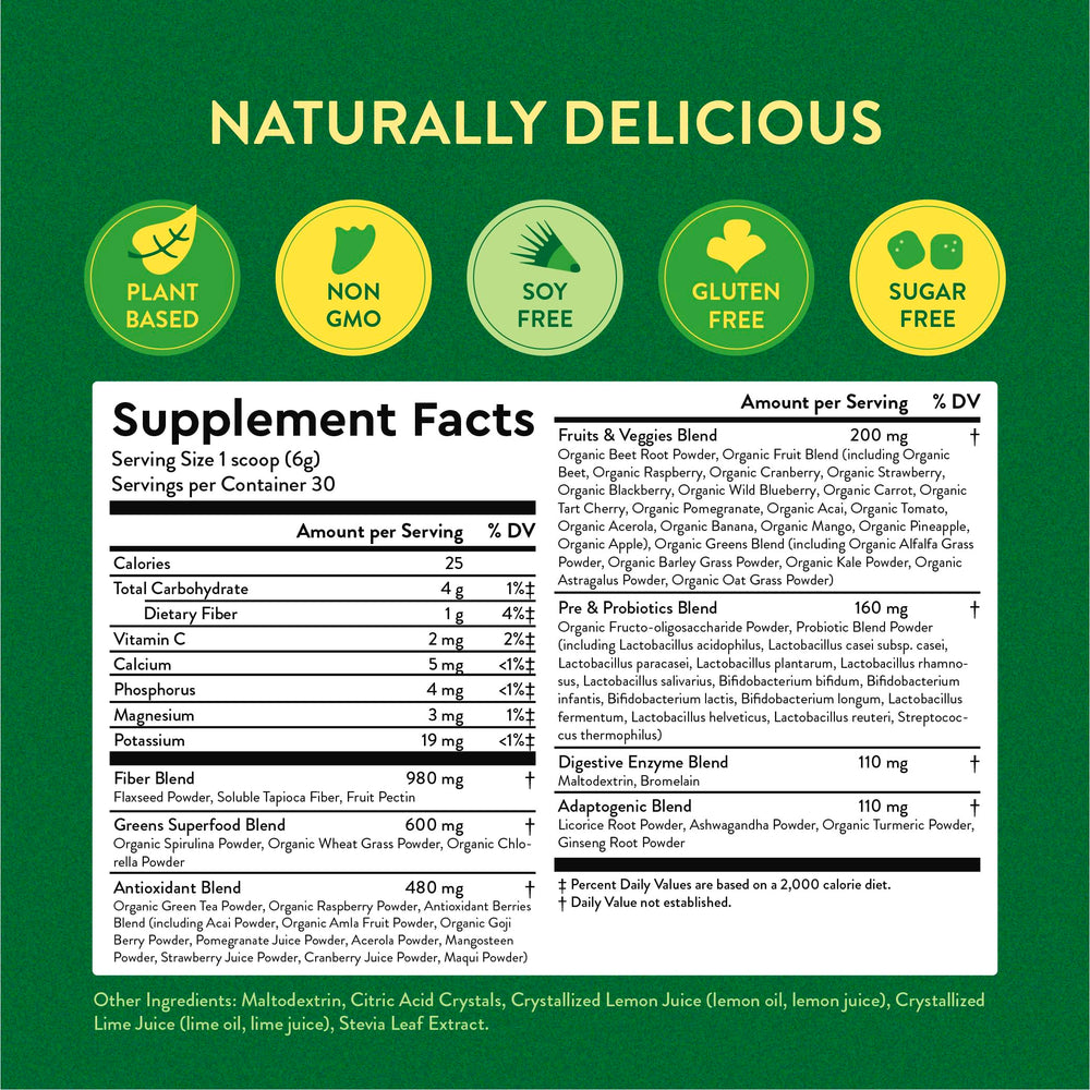 360 Nutrition antioxidant-rich greens support energy and immune-friendly lifestyle.