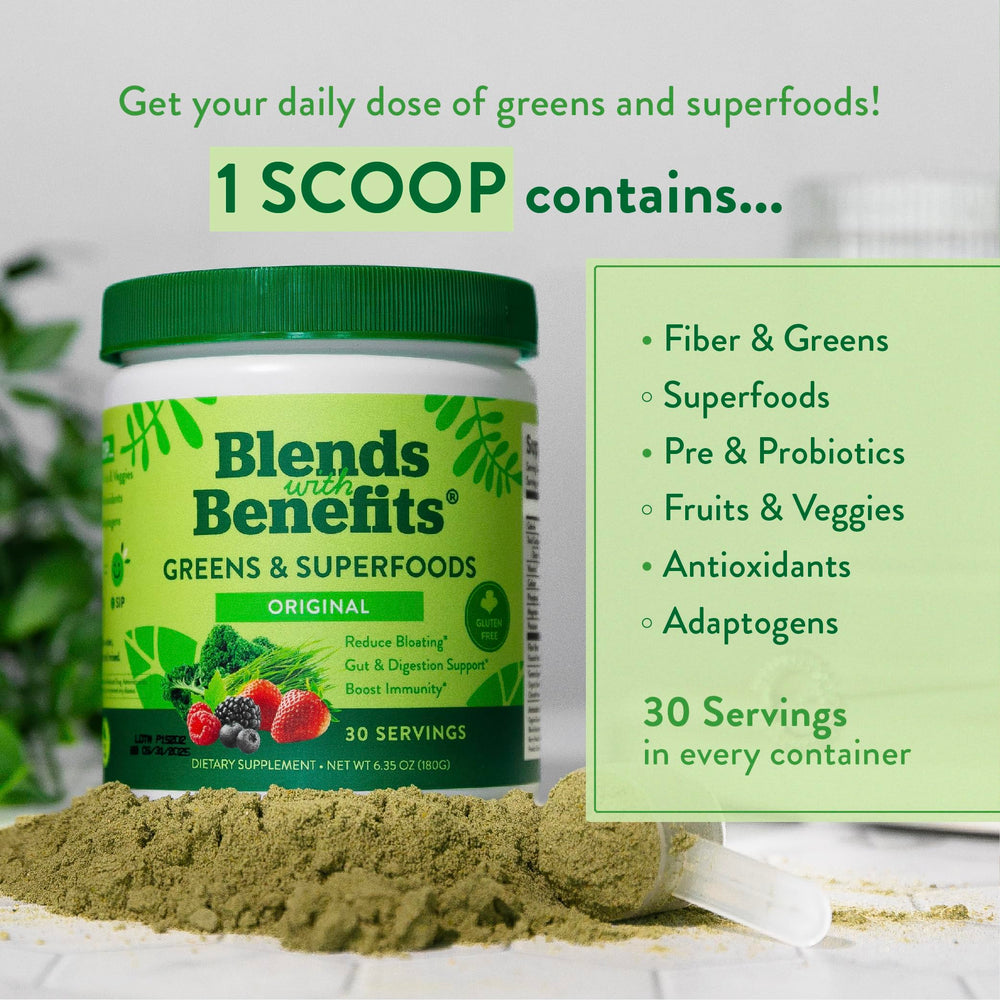 Close-up of digestive enzymes and probiotics ingredients in 360 Nutrition Super Greens