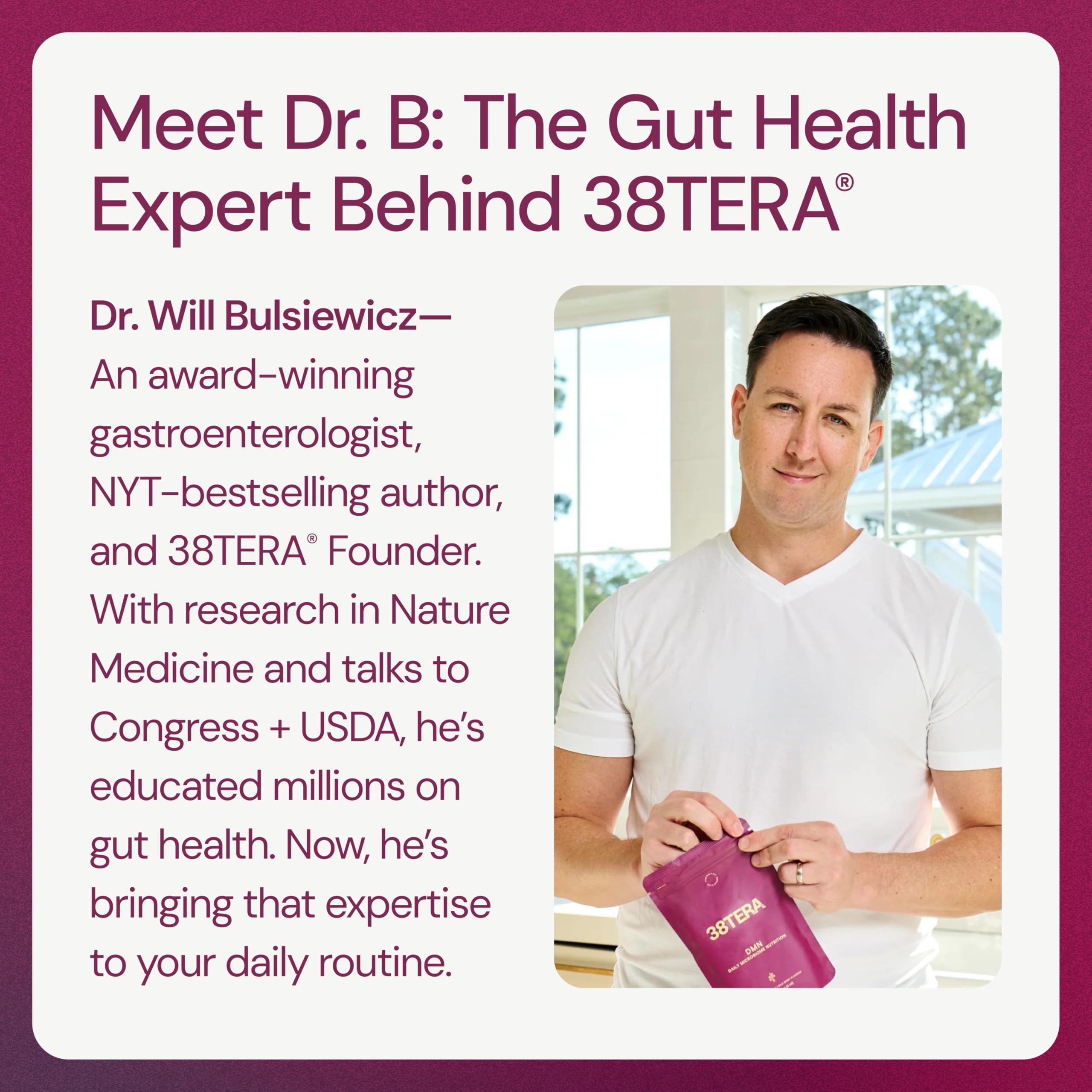 38TERA DMN wild berry solution in glass for a refreshing gut-friendly drink