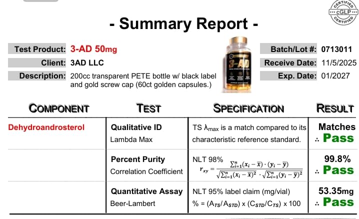 3AD Black Series bottle side view emphasizing quality and safety