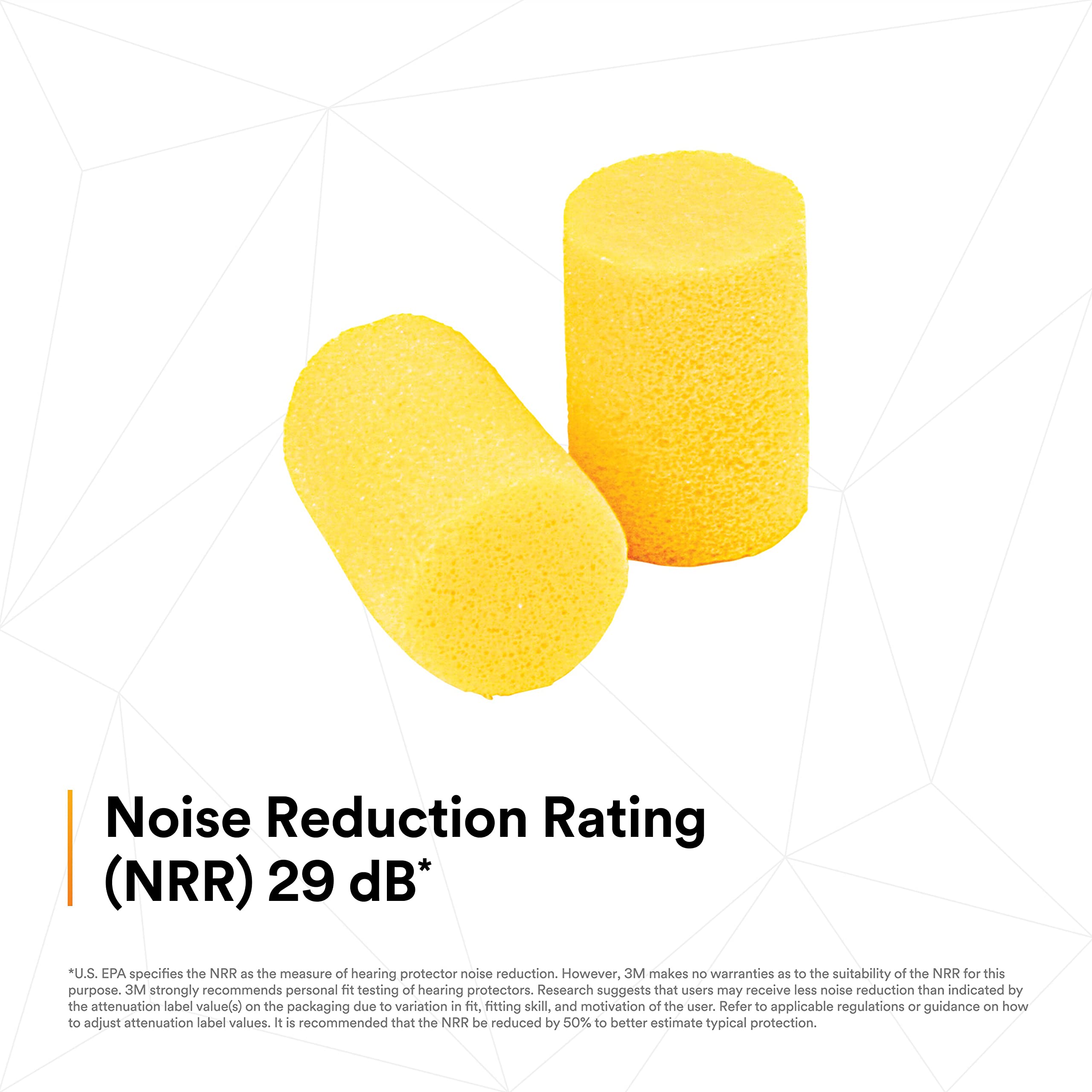 3M E-A-R Classic earplugs poly bag storage keeps tips clean before use