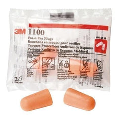 3M foam ear plugs one-size fit all for versatile use.