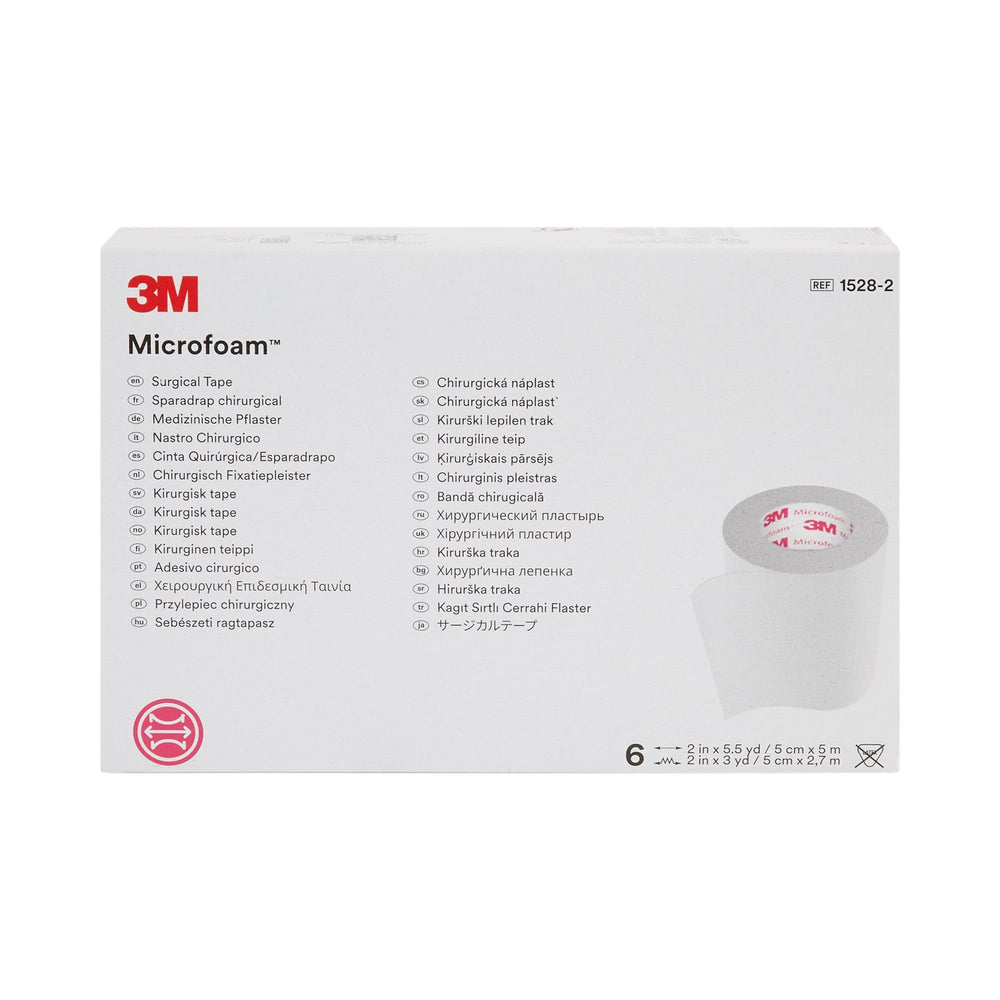 3M Microfoam Tape stretched application shows elasticity for secure dressings
