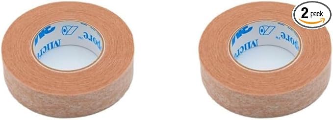 Rolls of 3M Micropore tan tape ready for breathable, secure wound dressing applications