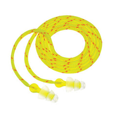 3M Peltor Tri-Flange earplugs, green, offer comfortable noise protection for loud environments.