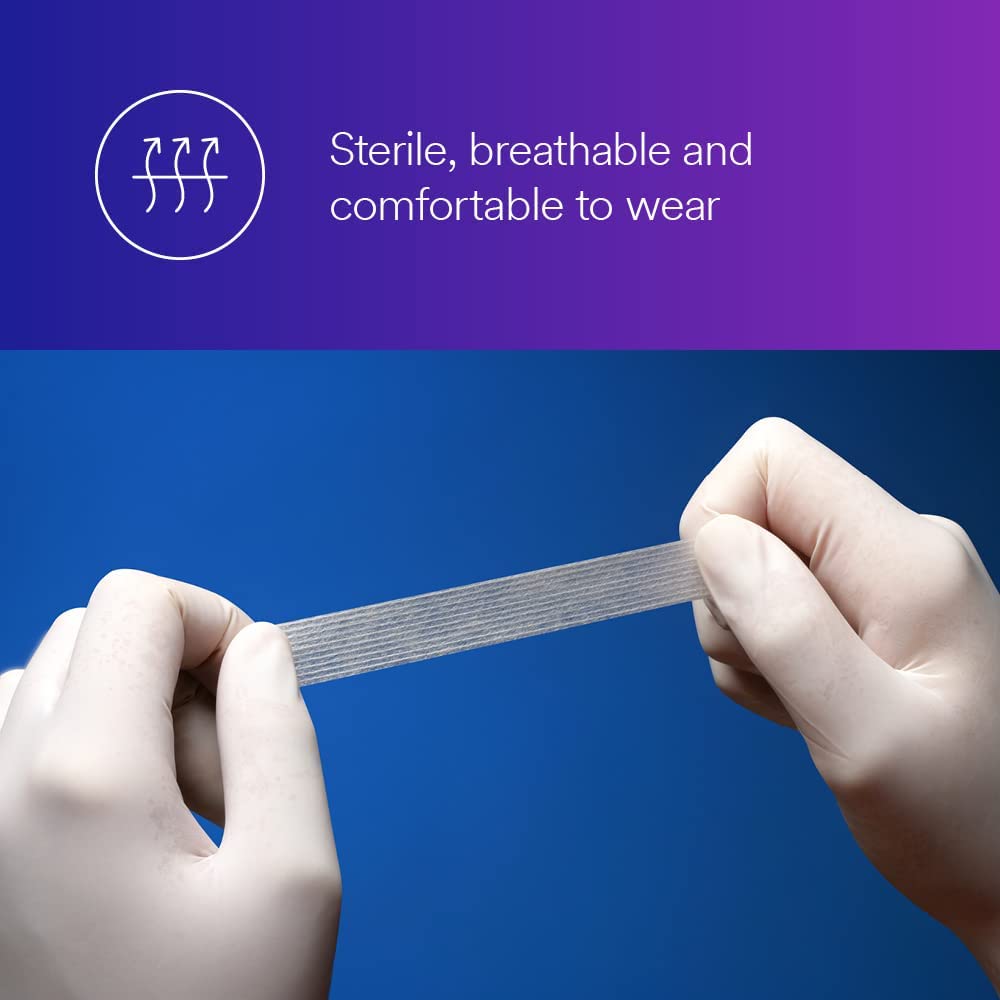 Close-up of polymer filaments reinforcing the adhesive strip for durable closure.