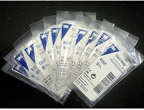 3M Steri-Strip reinforced closure 1/2 inch by 4 inch strips, comfortable and ready for use