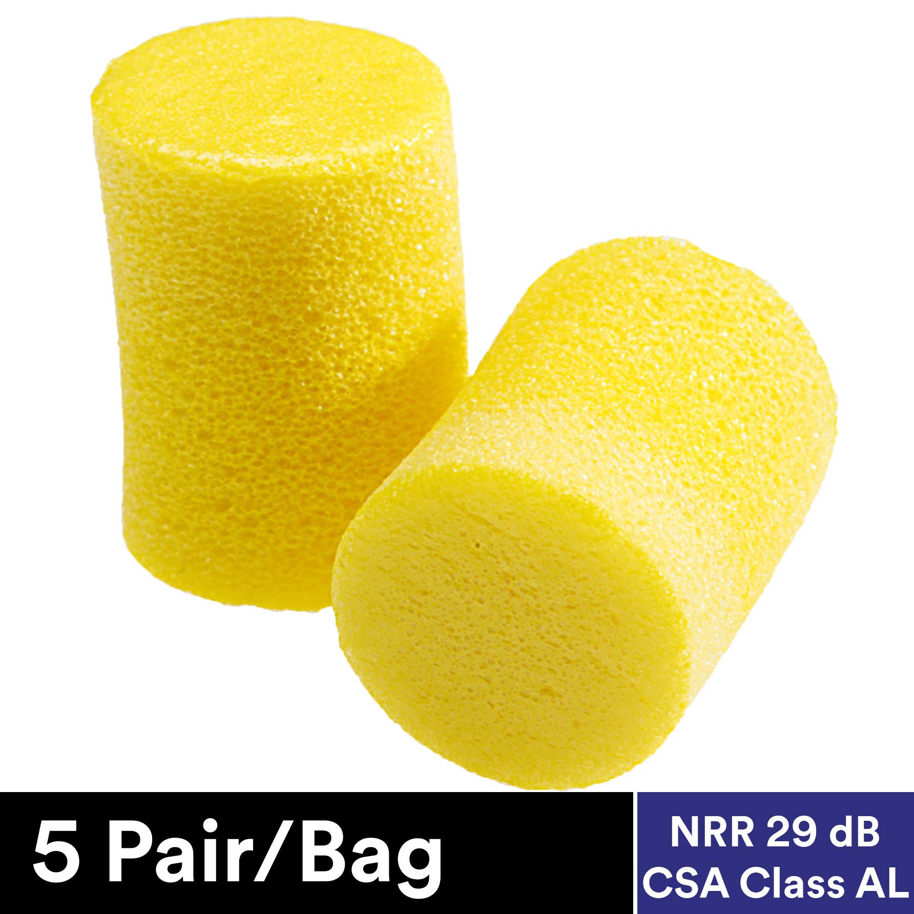 Primer plano de tapones comprimidos 3M Classic, facilita la colocación y ajuste cómodo.