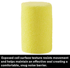 Etiqueta NRR 29 dB visible en tapones 3M, rendimiento acústico destacado.
