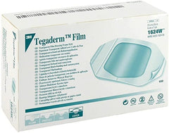 3M Tegaderm transparent dressing film protects catheter sites with a breathable barrier.
