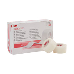 3M Transpore Surgical Tape roll secures dressings with reliable adhesion.