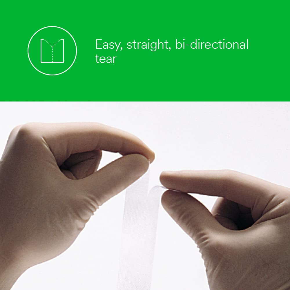 3M Transpore tape applied to skin, showcasing hypoallergenic adhesion and comfortable wear.
