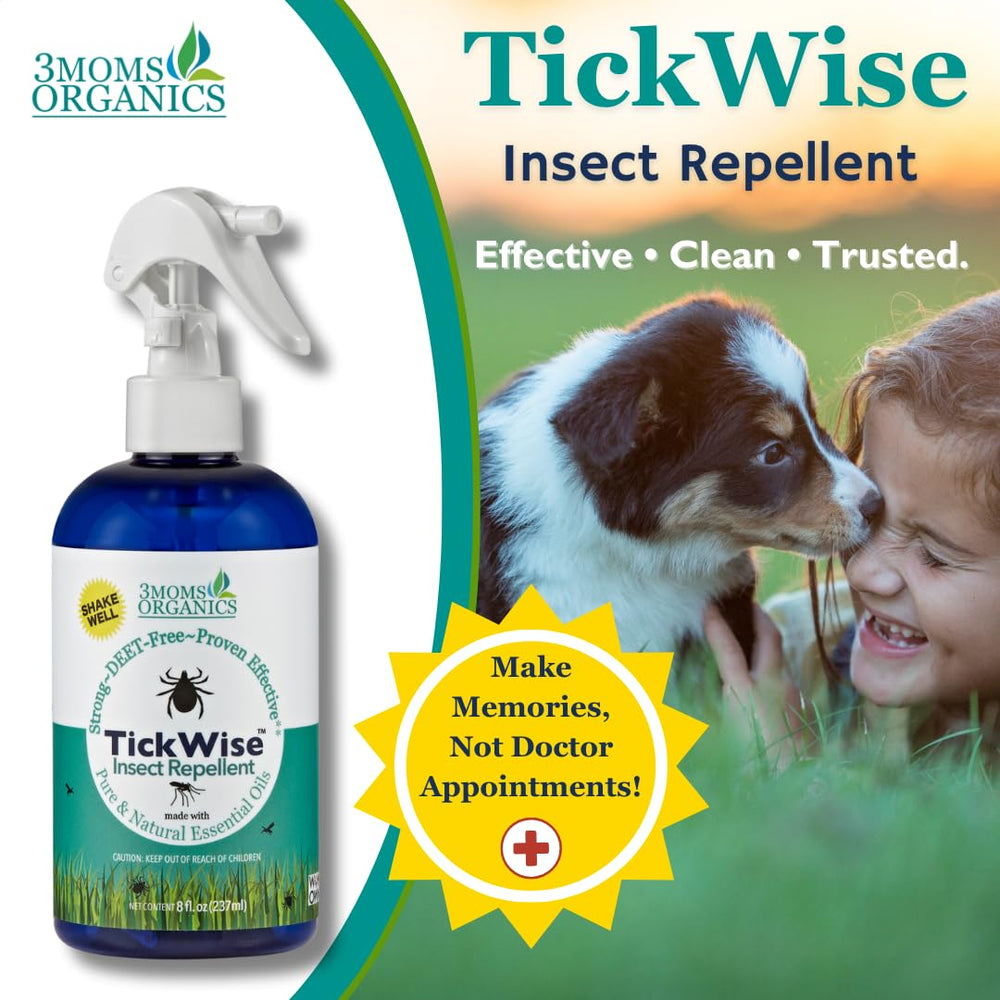 3MOMS ORGANICS TickWise dog application on fur and paws
