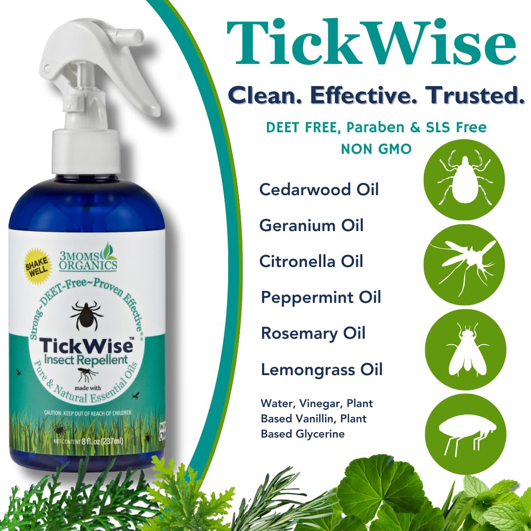 3MOMS ORGANICS TickWise family use for adults, kids, and pets