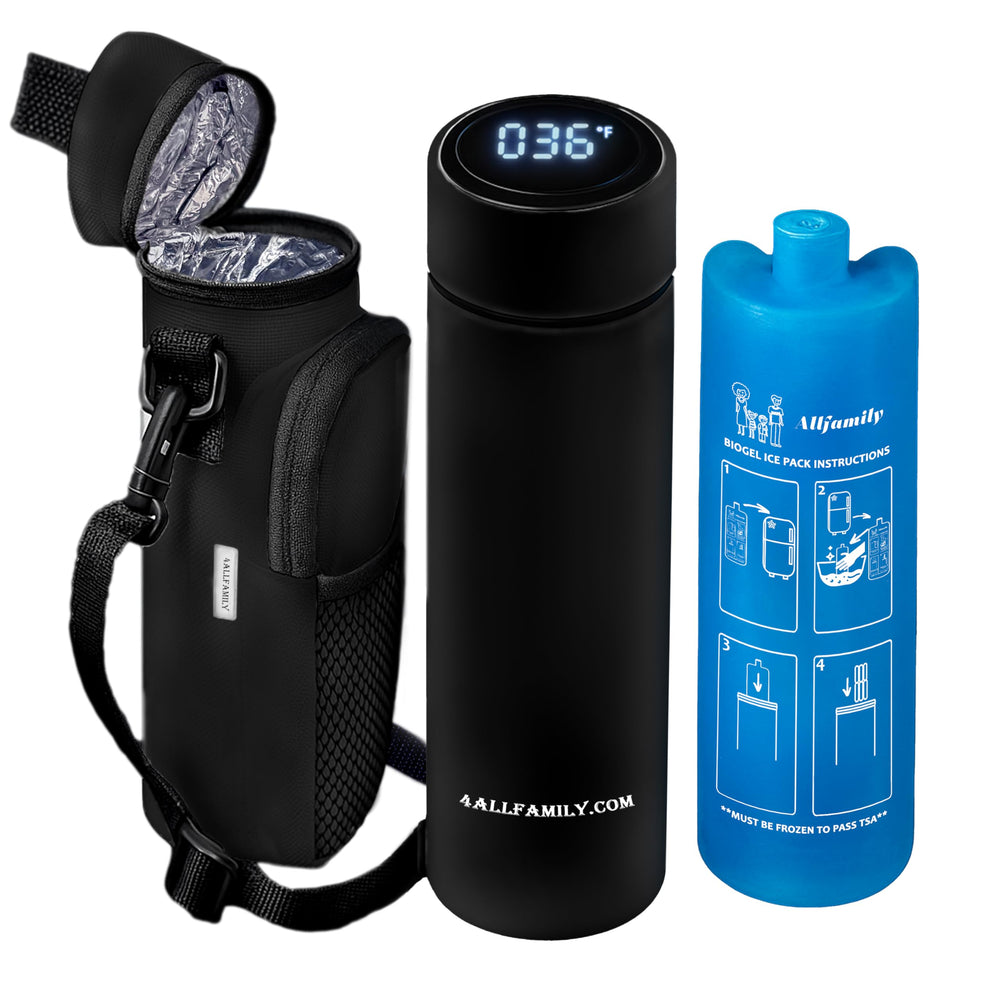 4ALLFAMILY Nomad Medium Pro insulin cooler front view keeps meds cool during travel.