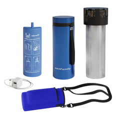 4ALLFAMILY Voyager front view of the cooler showing portable design for travel