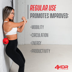 4KOR Massage Ball targeting the foot for arch flexibility