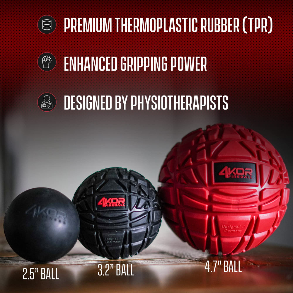 4KOR Massage Ball hamstrings for run-ready flexibility