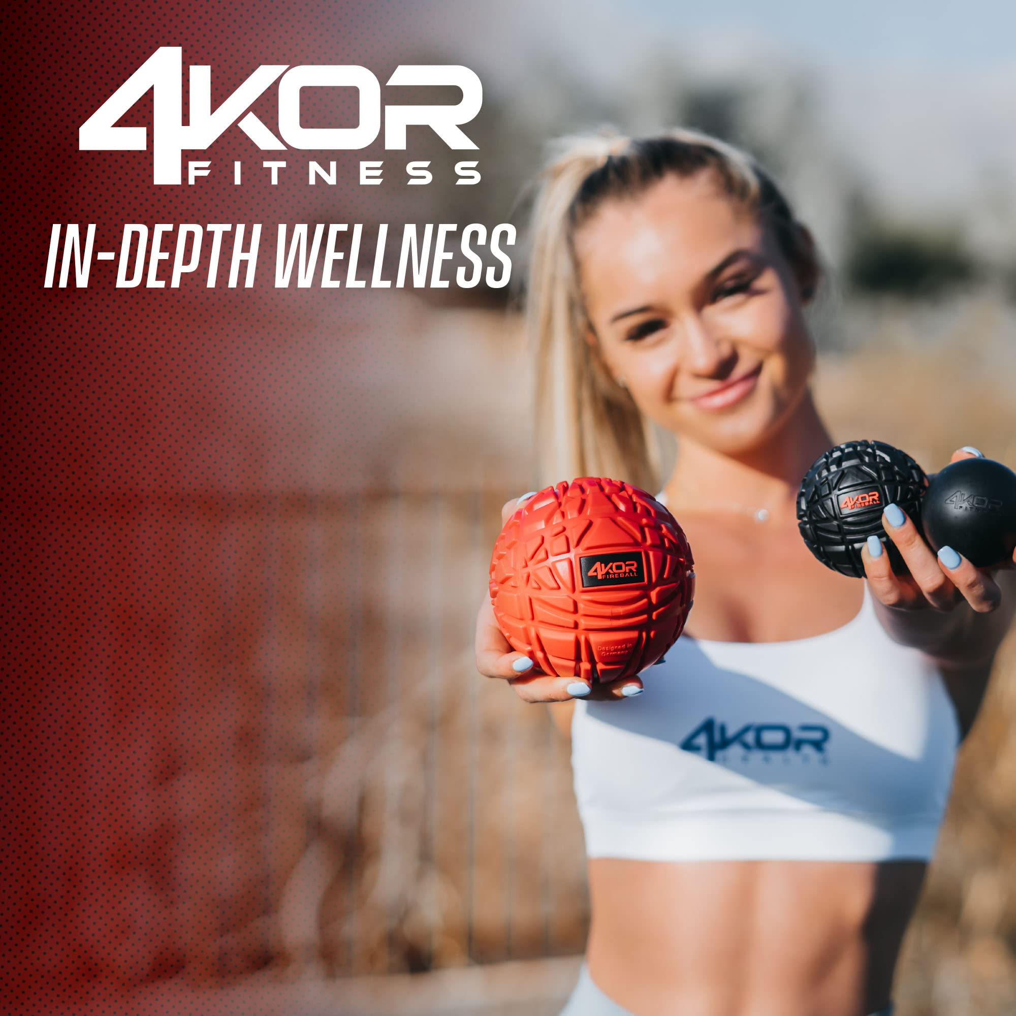 4KOR Massage Ball neck focus for gentle tension relief