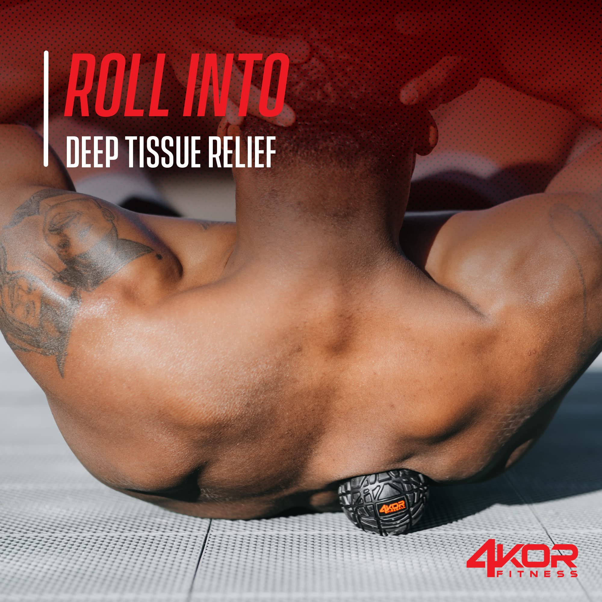 4KOR Massage Ball focusing on shoulder tension release