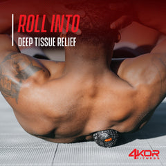 4KOR Massage Ball focusing on shoulder tension release