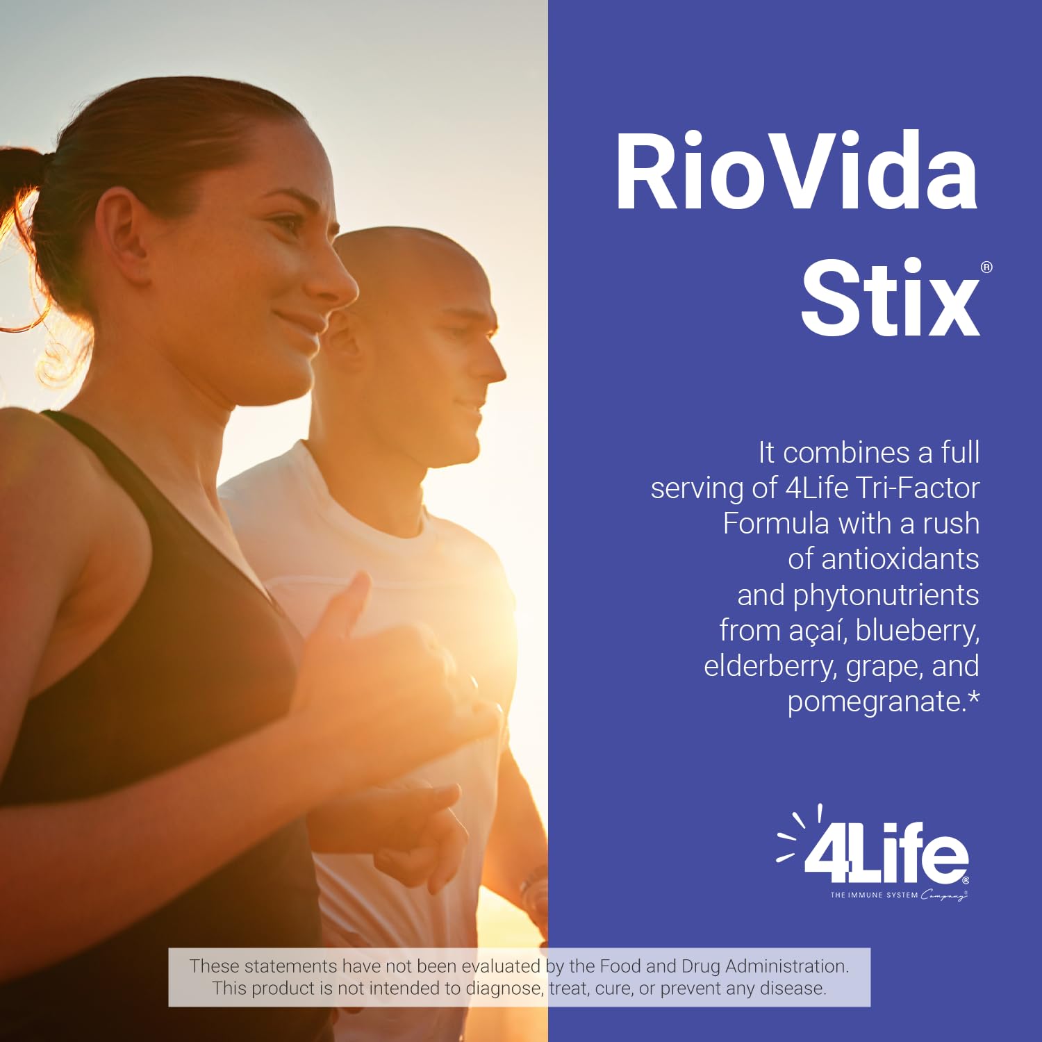 4Life RioVida Stix acai stick pack with vibrant fruit flavor