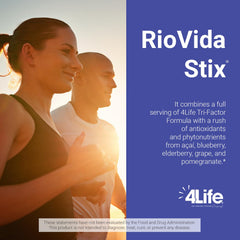 4Life RioVida Stix acai stick pack with vibrant fruit flavor