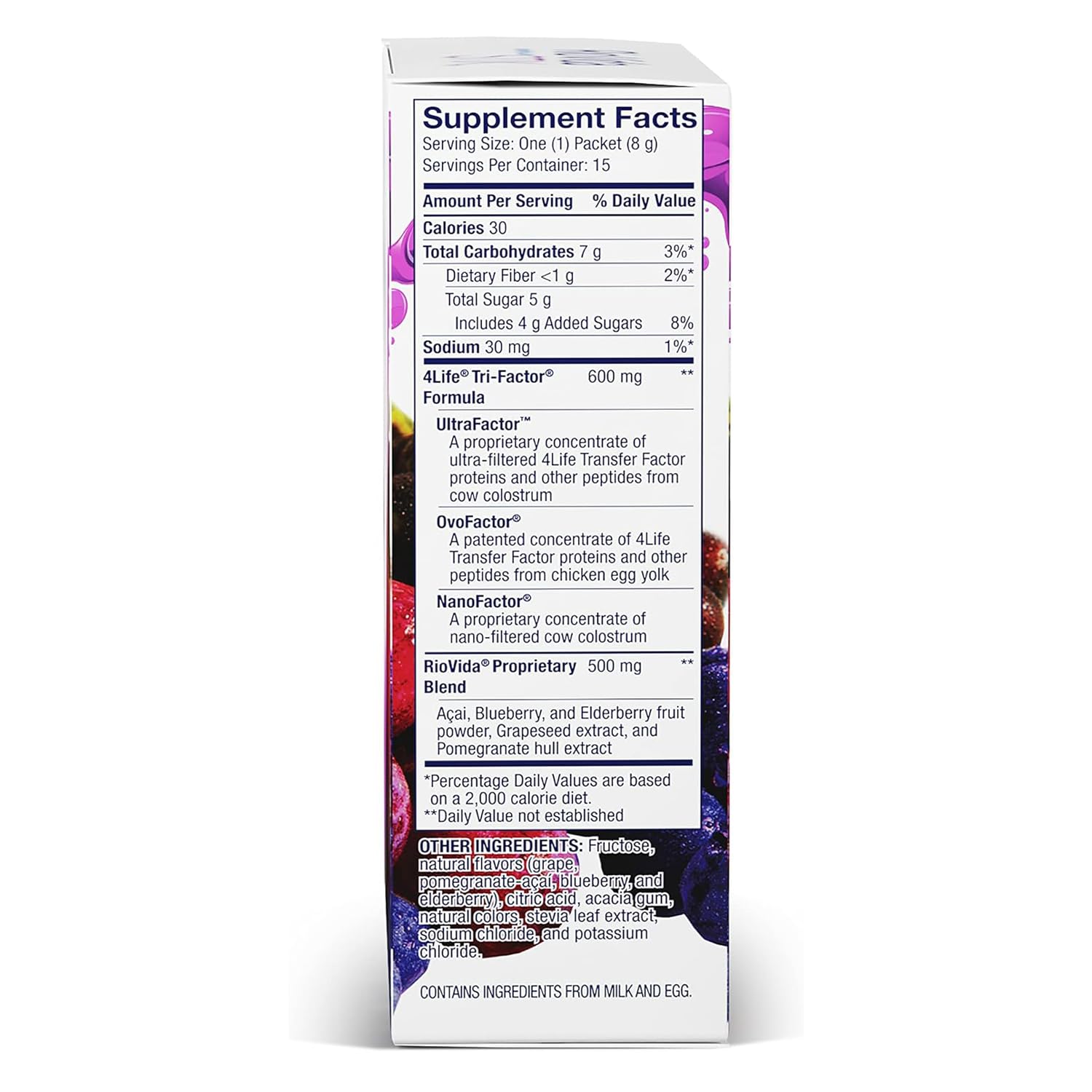 RioVida Stix blueberry stick pack for antioxidant-rich daily use