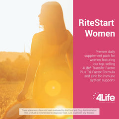 4Life RiteStart Women daily ritual image suggests easy morning routine.