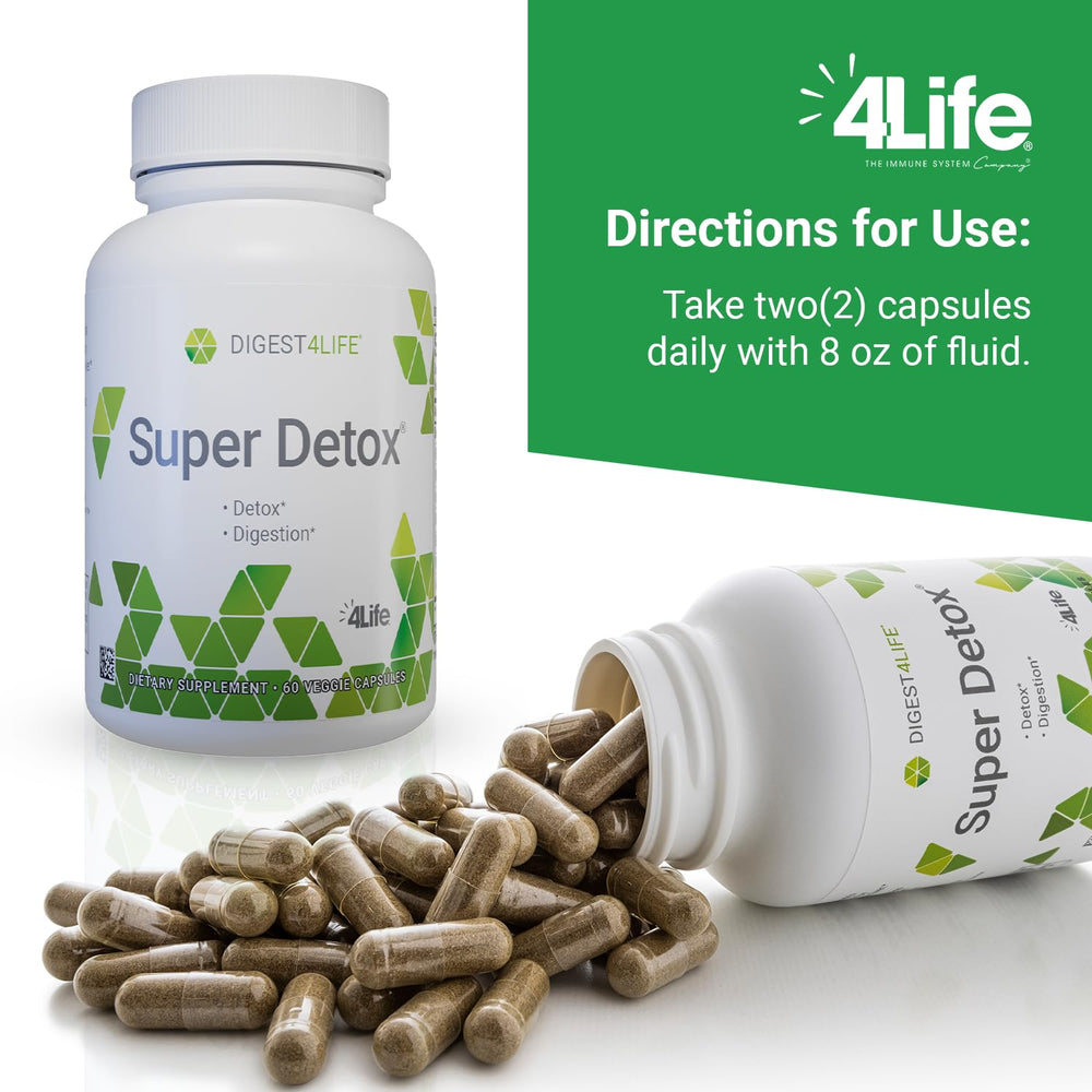4Life Super Detox NAC detail emphasizes antioxidant support within the formula.