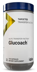 4Life Transfer Factor GluCoach capsules in bottle for daily immune messaging support