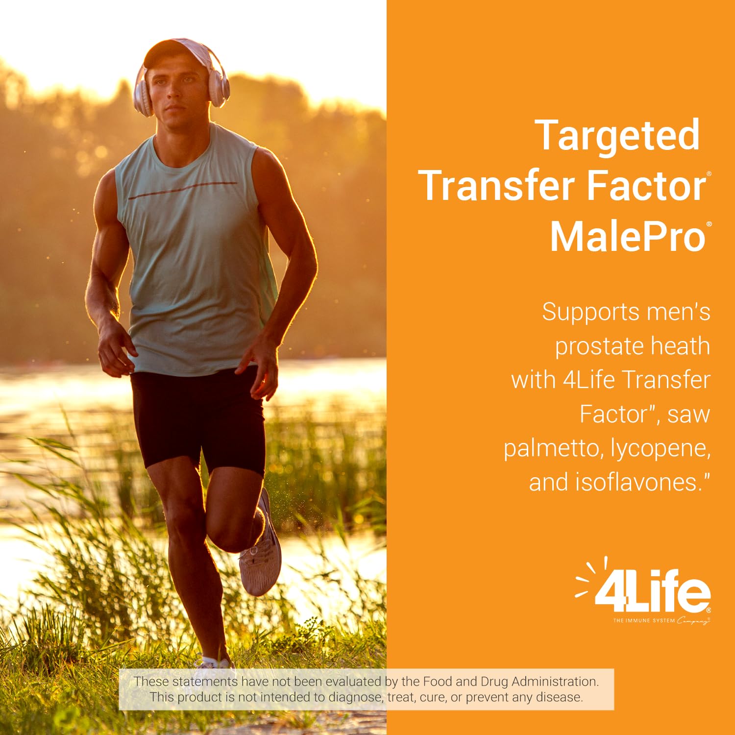 4Life Transfer Factor MalePro lycopene capsules offering antioxidant support.