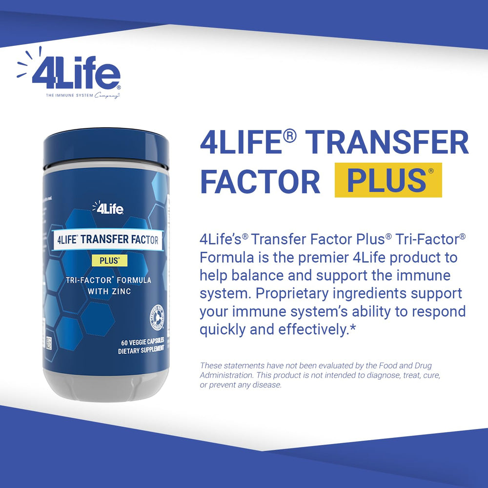 4Life Transfer Factor Plus Mushroom Blend bottle label highlights immune modulation support.