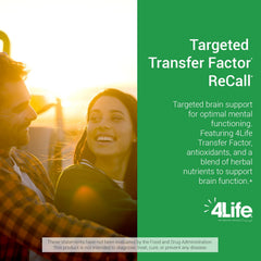 Ginkgo biloba image with 4Life Recall emphasizing brain circulation