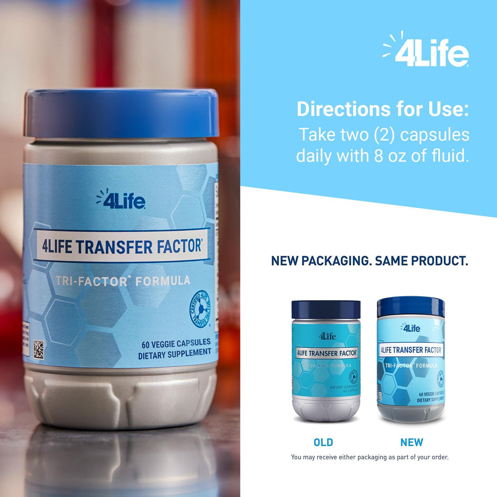 Packaging on store shelf showcasing Tri-Factor formula for immune support