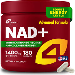 4Well NMNH bottle front displays premium NAD+ aging support formula
