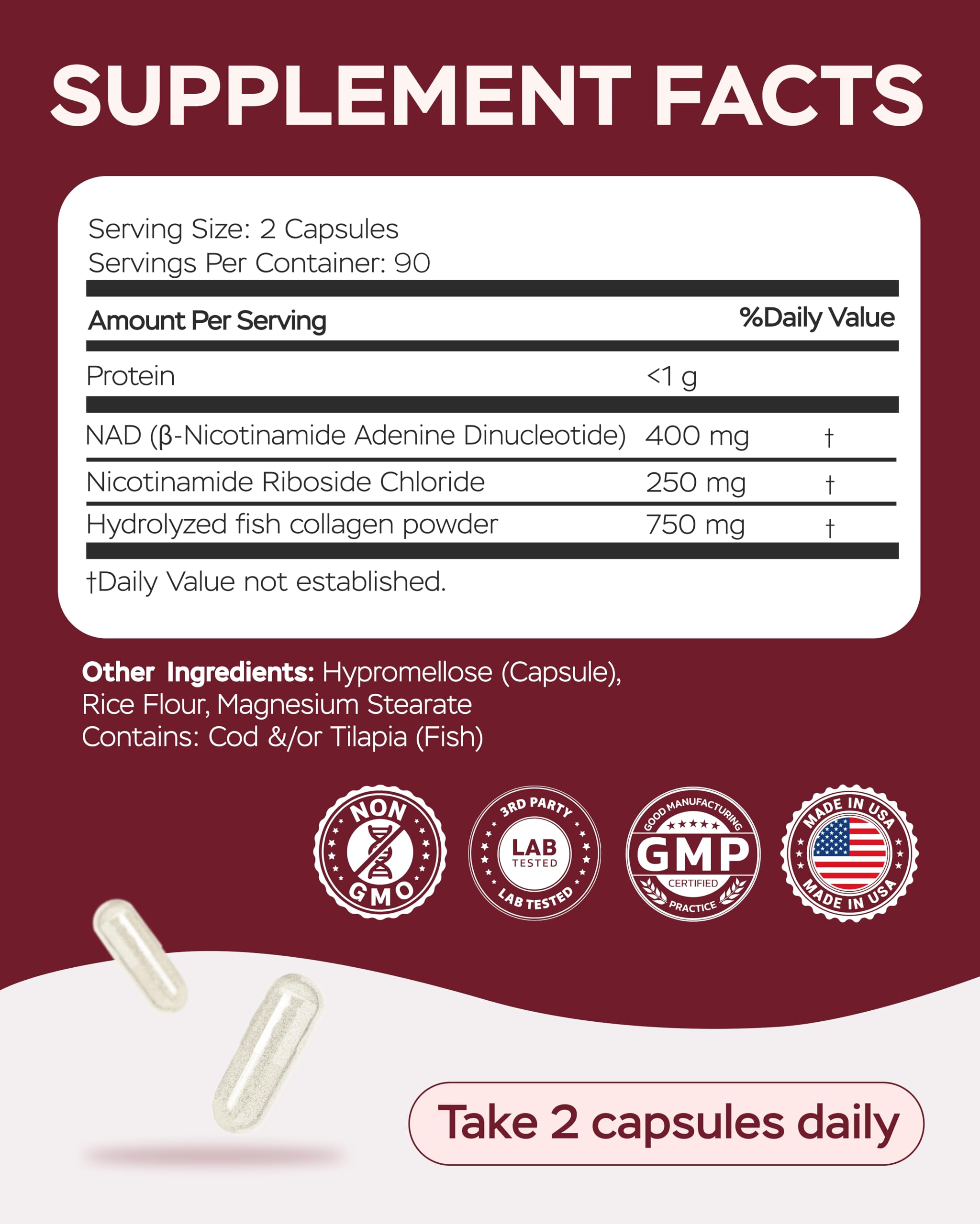 4Well NMNH packaging box showcases complete product overview and dosage information