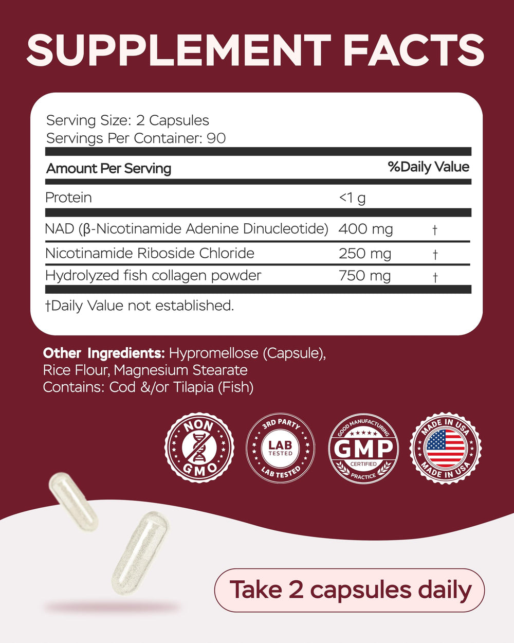 4Well NMNH packaging box showcases complete product overview and dosage information