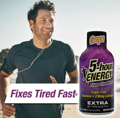 5-hour ENERGY B vitamins and amino acids illustrate daytime alertness support