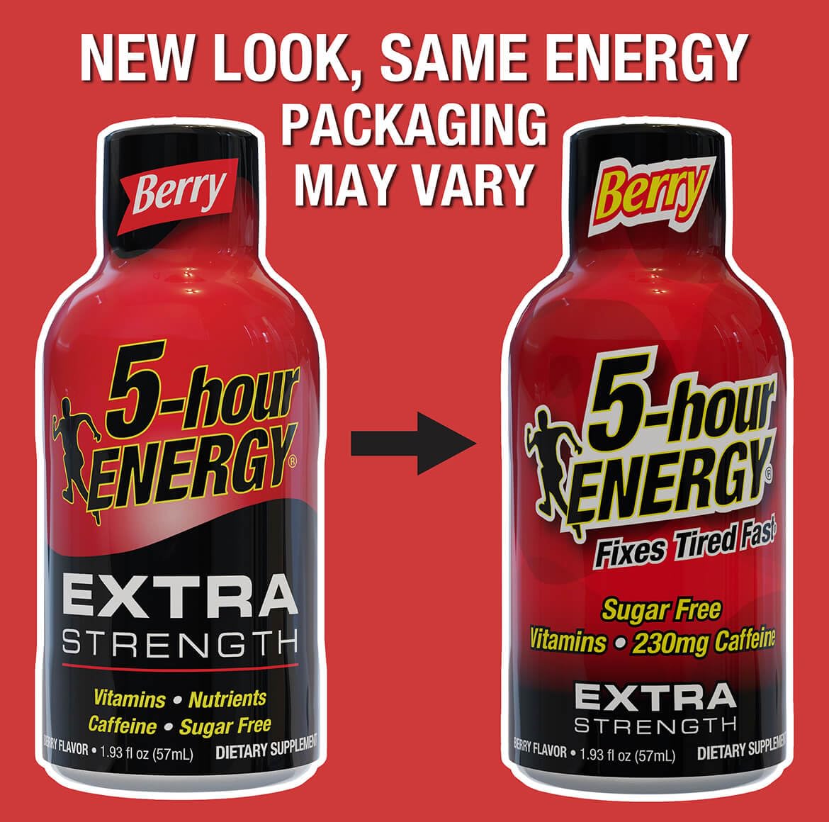 5-hour ENERGY Extra Strength Berry bottle pouring a quick energy boost during study sessions.