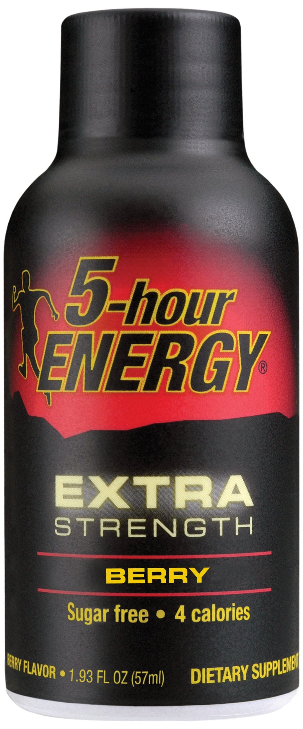 Pouring Five-hour Energy Extra Strength Berry shot for an on-the-go boost.