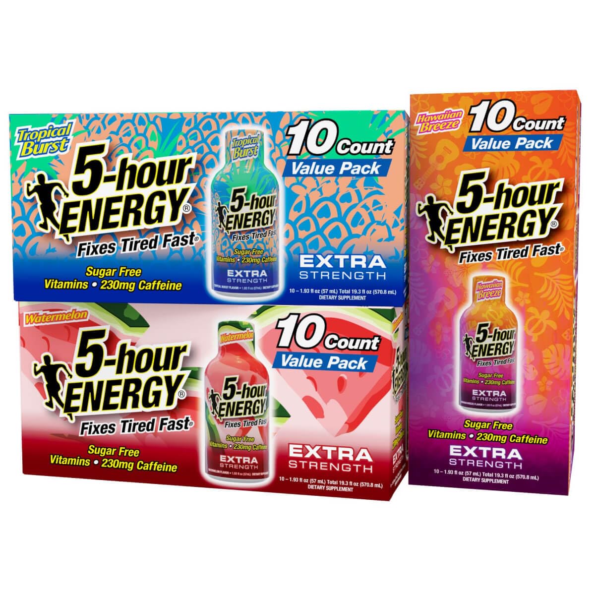 5-Hour Energy Extra Strength Tropical Burst shot for on-the-go focus