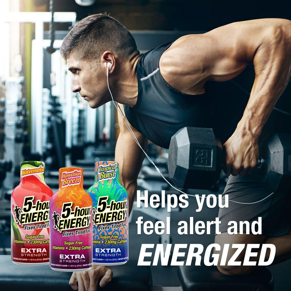 5-Hour Energy Watermelon shot offering a refreshing lift during travel