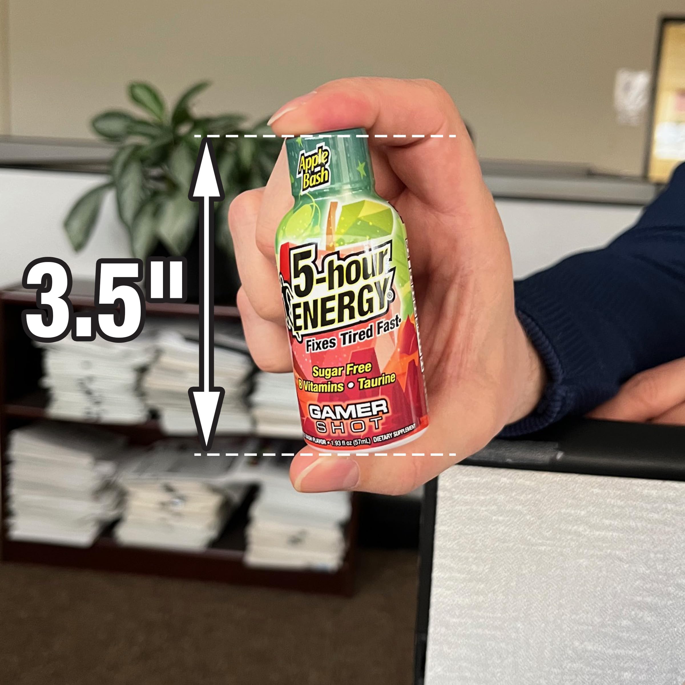 5-hour ENERGY Gamer Shots Pineapple Charge packaging demonstrates easy energy for long sessions.