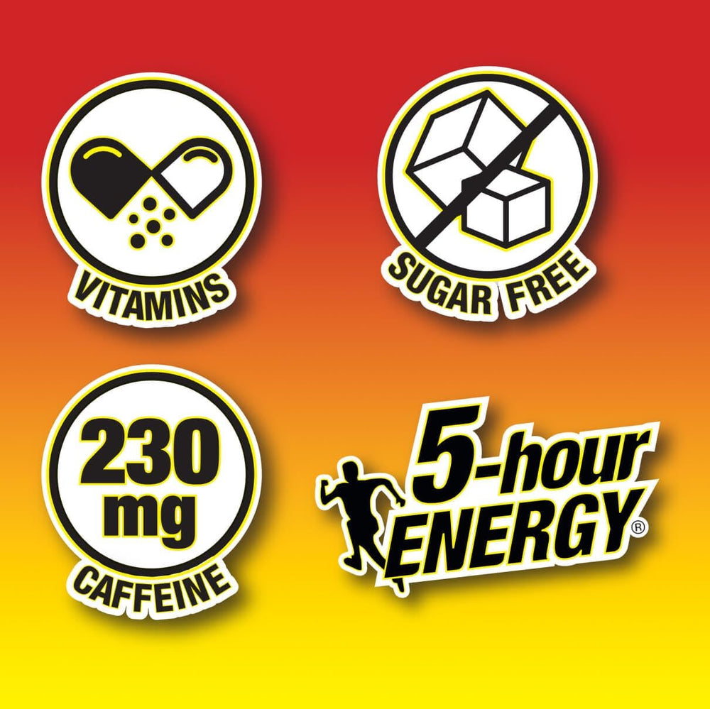 5-hour ENERGY Hawaiian Breeze pack showing 20 bottles per box